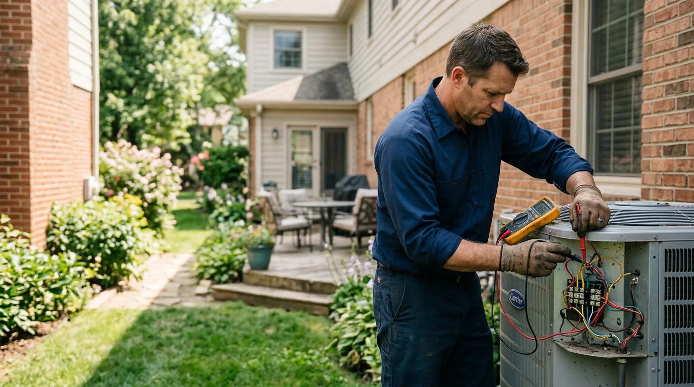 HVAC technician working near Natural Bridge, VA